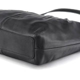 Coach F13764 Black Leather Hobo Shoulder Bag