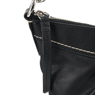 Coach F13764 Black Leather Hobo Shoulder Bag