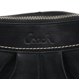 Coach F13764 Black Leather Hobo Shoulder Bag