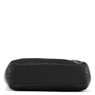 Coach F13764 Black Leather Hobo Shoulder Bag