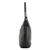 Coach F13764 Black Leather Hobo Shoulder Bag