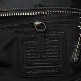 Coach F14415 Black Signature Turnlock Tote Bag