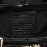 Coach F14415 Black Signature Turnlock Tote Bag
