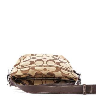 Coach F15067 Beige Signature C Crossbody Bag