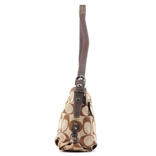 Coach F15067 Beige Signature C Crossbody Bag