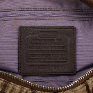 Coach F15067 Beige Signature C Crossbody Bag