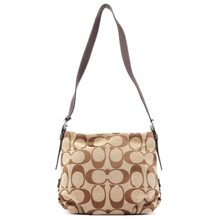 Coach F15067 Beige Signature C Crossbody Bag