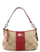 Coach F15111 Beige Red Signature C Hobo Shoulder Bag