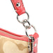 Coach F15111 Beige Red Signature C Hobo Shoulder Bag