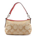 Coach F15111 Beige Red Signature C Hobo Shoulder Bag