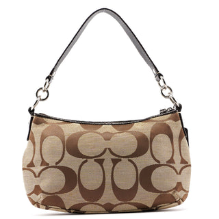 Coach F15111 Beige Signature C 2-Way Shoulder Bag