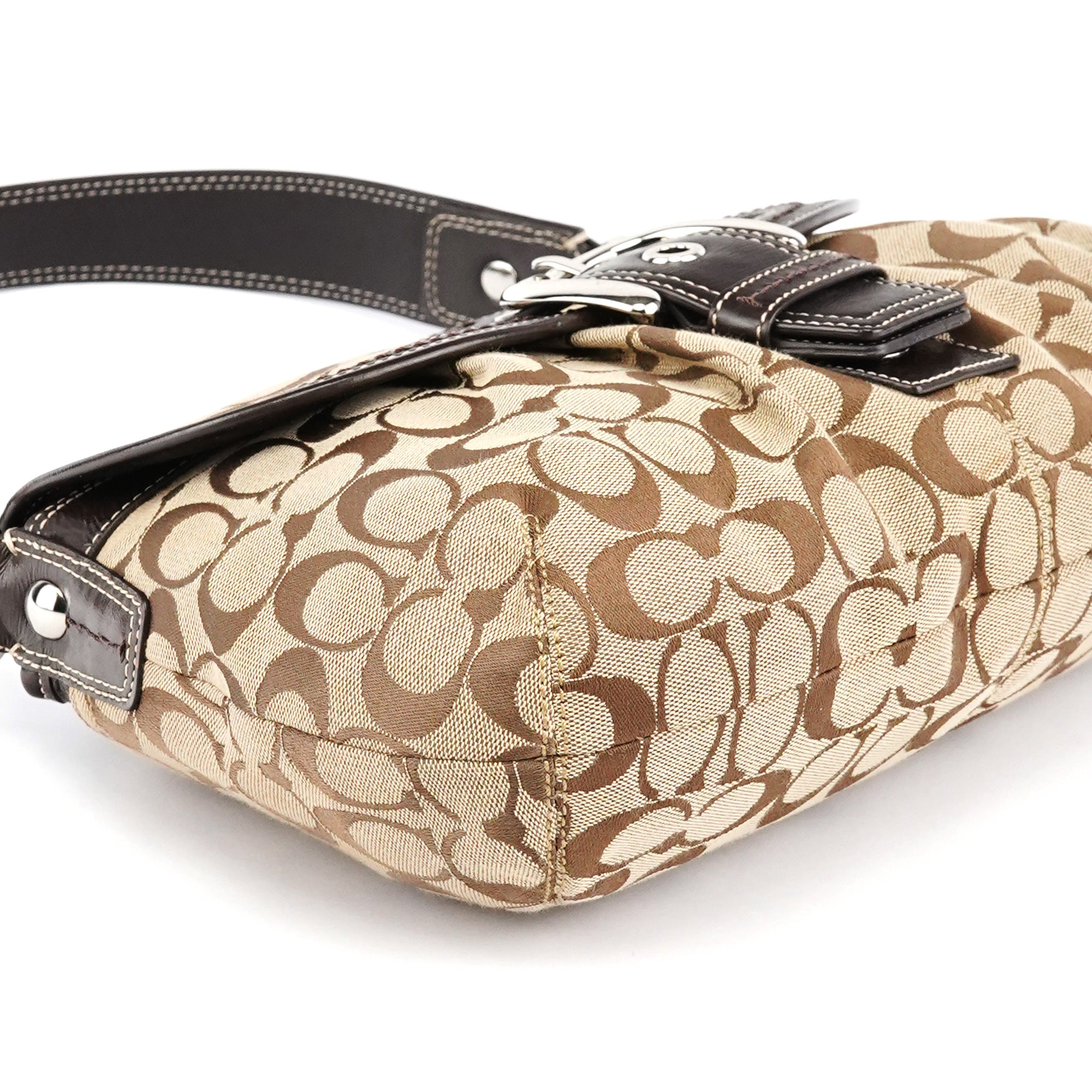 Coach F15203 Beige Signature Soho Shoulder Bag
