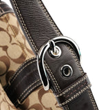 Coach F15203 Beige Signature Soho Shoulder Bag