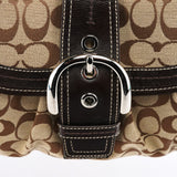 Coach F15203 Beige Signature Soho Shoulder Bag