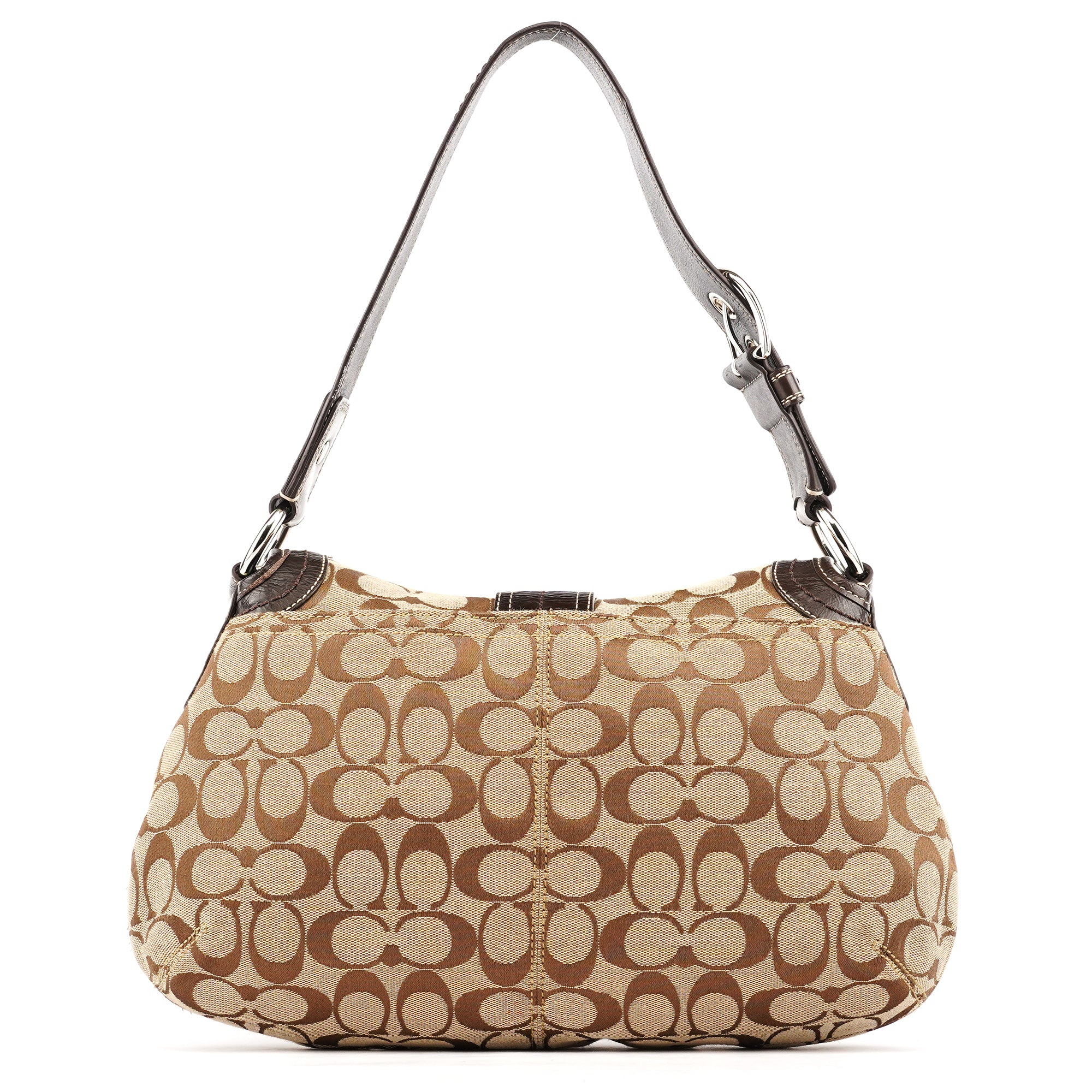 Coach F15203 Beige Signature Soho Shoulder Bag