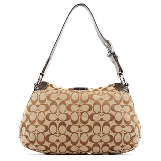 Coach F15203 Beige Signature Soho Shoulder Bag