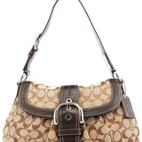 Coach F15203 Beige Signature Soho Shoulder Bag