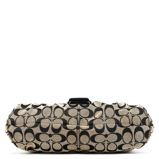 Coach F15203 Grey Black Signature Soho Shoulder Bag