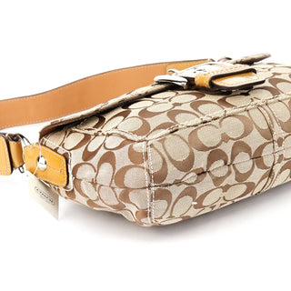 Coach F15668 Beige Signature Soho Shoulder Bag