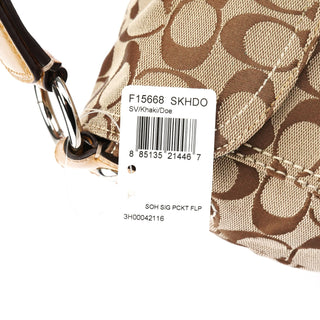 Coach F15668 Beige Signature Soho Shoulder Bag
