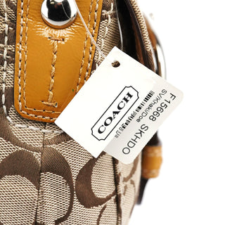 Coach F15668 Beige Signature Soho Shoulder Bag