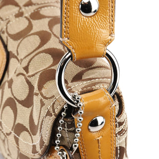 Coach F15668 Beige Signature Soho Shoulder Bag