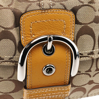 Coach F15668 Beige Signature Soho Shoulder Bag