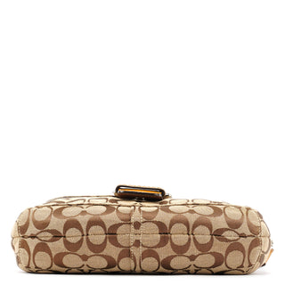 Coach F15668 Beige Signature Soho Shoulder Bag