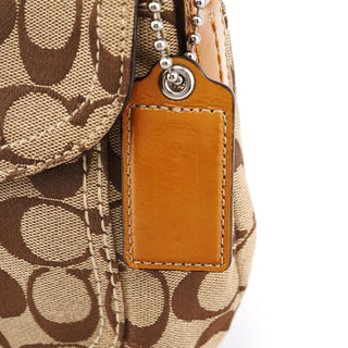Coach F15668 Beige Signature Soho Shoulder Bag