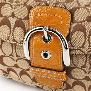 Coach F15668 Beige Signature Soho Shoulder Bag