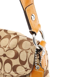 Coach F15668 Beige Signature Soho Shoulder Bag