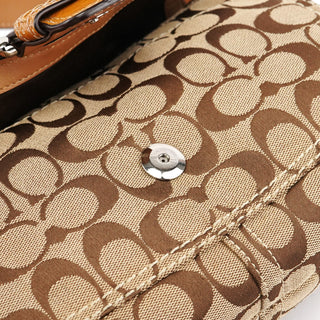 Coach F15668 Beige Signature Soho Shoulder Bag