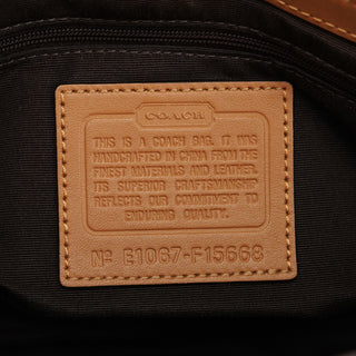 Coach F15668 Beige Signature Soho Shoulder Bag