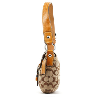 Coach F15668 Beige Signature Soho Shoulder Bag
