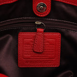 Coach F16531 Penelope shopper van rood generfd leer