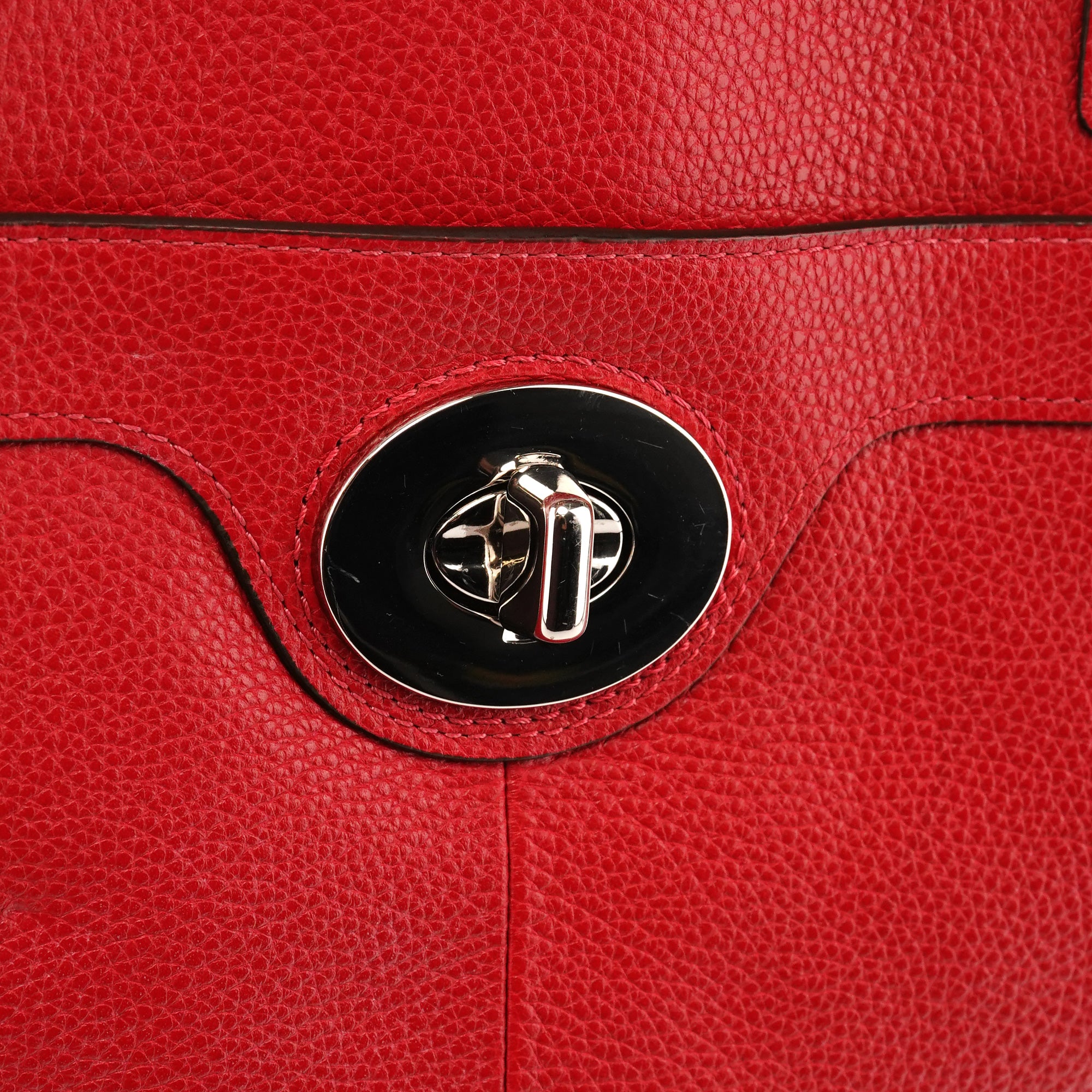 Coach F16531 Penelope shopper van rood generfd leer