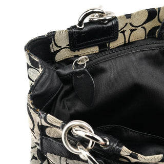Coach F16540 Grey Turnlock Tote Bag