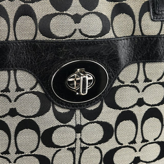 Coach F16540 Grey Turnlock Tote Bag