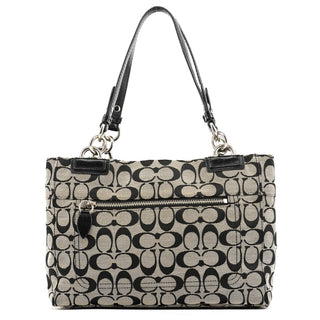 Coach F16540 Grey Turnlock Tote Bag