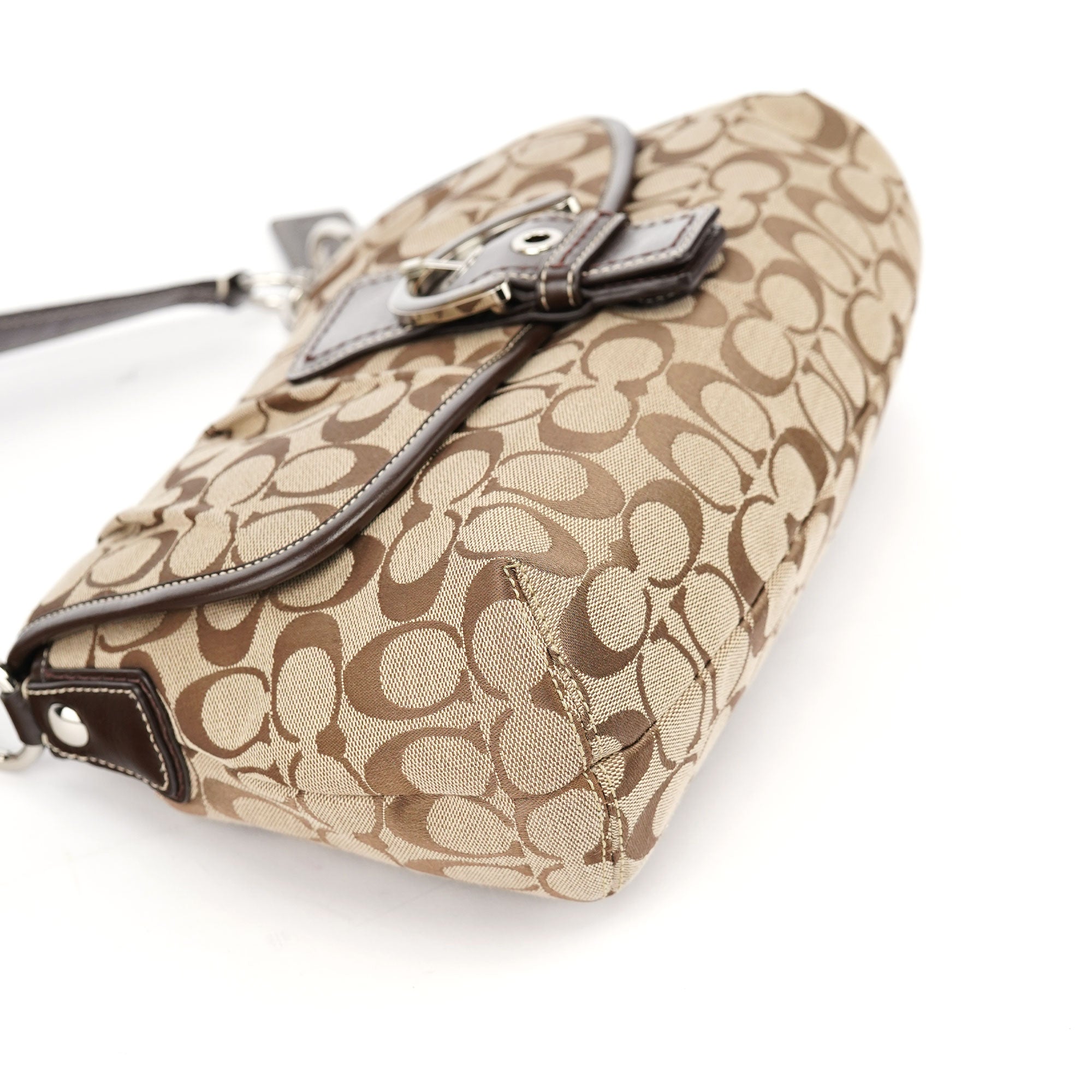 Coach F17093 Beige Brown Soho Shoulder Bag