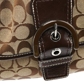 Coach F17093 Beige Brown Soho Shoulder Bag