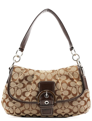 Coach F17093 Beige Brown Soho Shoulder Bag