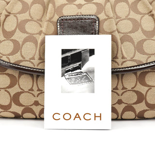 Coach F17093 Beige Brown Soho Shoulder Bag