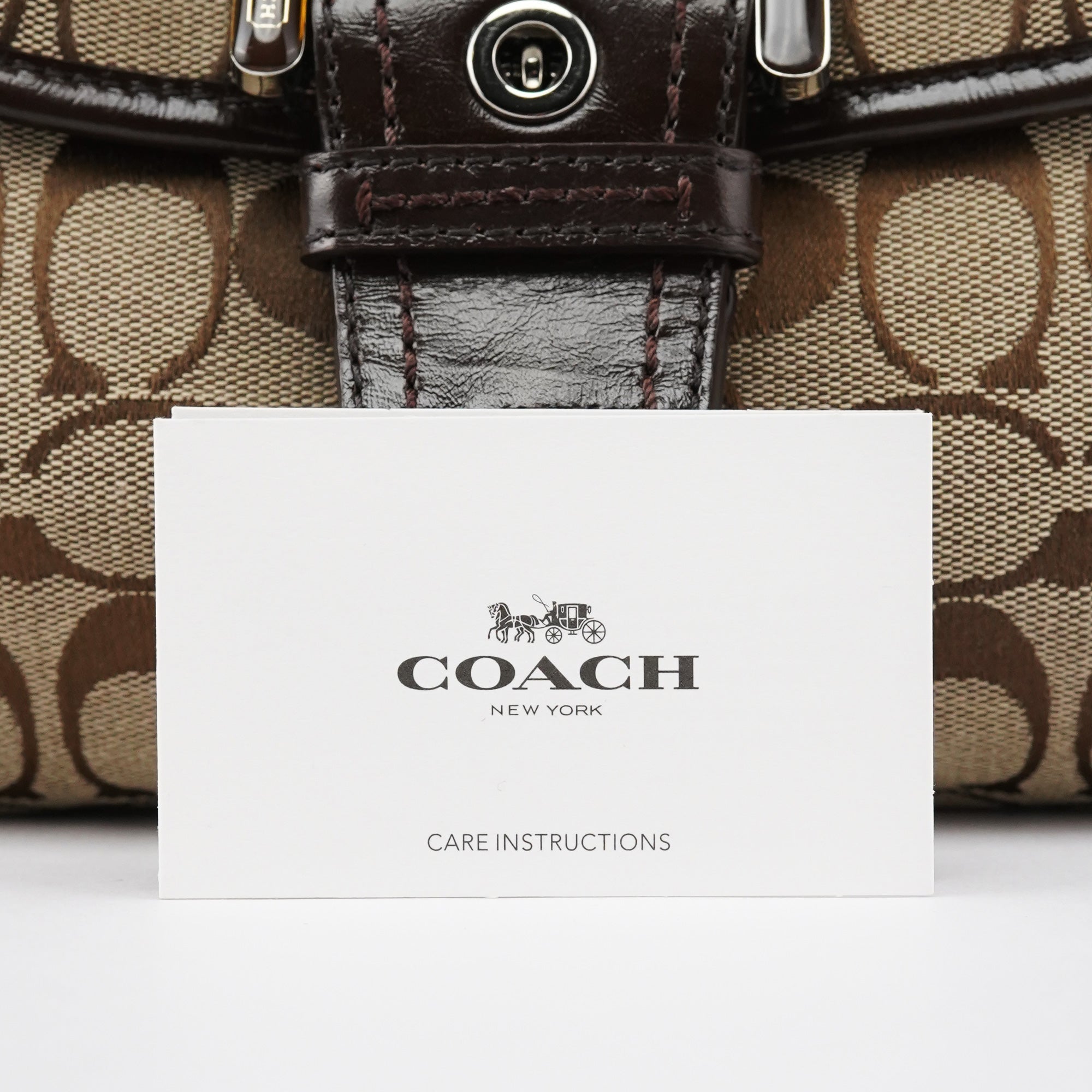 Coach F17093 Beige Brown Soho Shoulder Bag