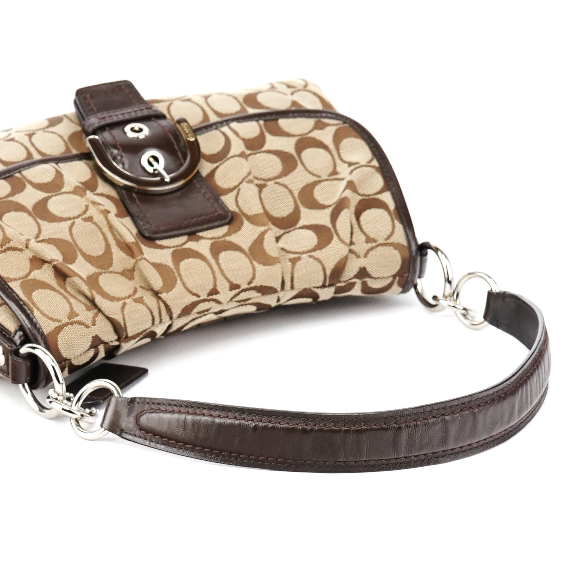 Coach F17093 Beige Brown Soho Shoulder Bag
