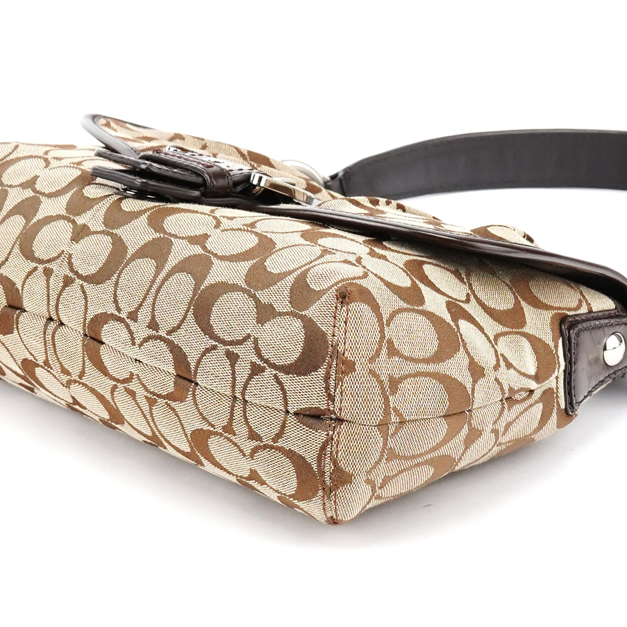 Coach F17093 Beige Brown Soho Shoulder Bag