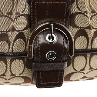 Coach F17093 Beige Brown Soho Shoulder Bag