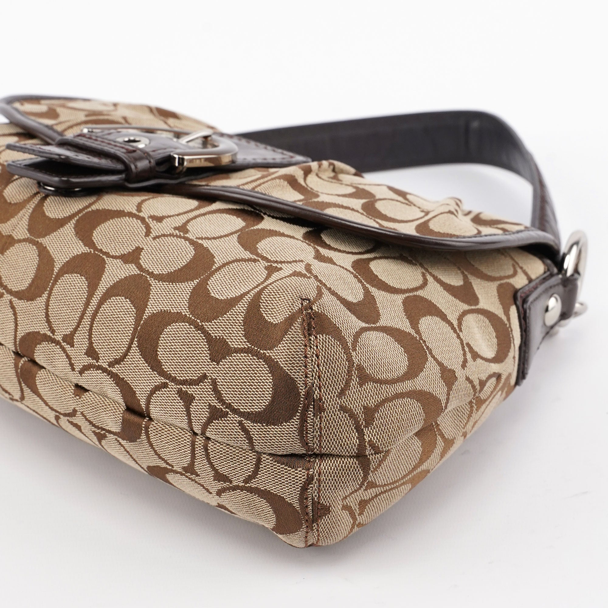 Coach F17093 Beige Signature C Soho Shoulder Bag