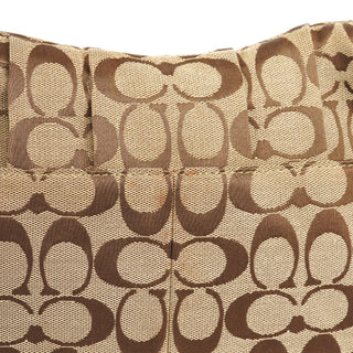 Coach F17093 Brown Signature Shoulder Bag