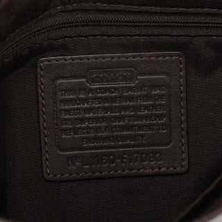 Coach F17093 Brown Signature Shoulder Bag
